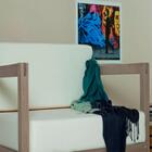 Kit 4 Poltronas De Varanda Gourmet Madeira Maciça Com Almofad