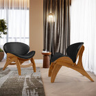 Kit 4 Poltronas Decorativa Orgânica Sala Living Kadosh L02 Co