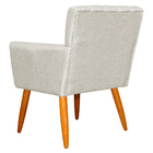 Kit 4 Poltronas Decorativa Para Sala De Estar Cecília Linho B