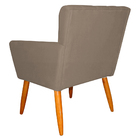 Kit 4 Poltronas Decorativa Para Sala De Estar Cecília Suede C