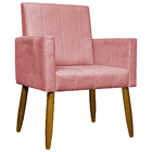 Kit 4 Poltronas Decorativa Para Sala Recepção Consultório Esc