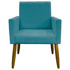 Kit 4 Poltronas Decorativa Para Sala Recepção Consultório Esc