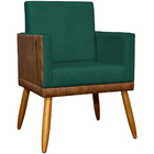 Kit 4 Poltronas Decorativa Para Sala Recepção Escritório Cons