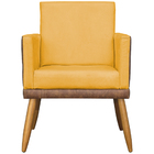 Kit 4 Poltronas Decorativa Para Sala Recepção Escritório Cons