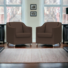 Kit 4 Poltronas Decorativa Para Sala Recepção Manicure Cadeir