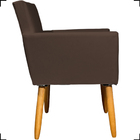 Kit 4 Poltronas Decorativa Para Sala Recepção Nina Corino Mar