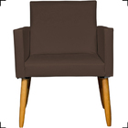 Kit 4 Poltronas Decorativa Para Sala Recepção Nina Corino Mar