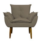 Kit 4 Poltronas Decorativa Sala E Quarto Opala Suede Herrero