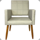 Kit 4 Poltronas Decorativas Para Sala, Manicure, Quarto  Isa