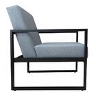 Kit 4 Poltronas Decorativas Pés Metálicos Eron Linho 762 F02