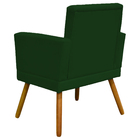 Kit 4 Poltronas Decorativas Reforçadas  Para Sala Nina Com Ba