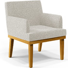 Kit 4 Poltronas Decorativas Sala De Estar E Recepção Base Mel