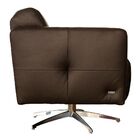 Kit 4 Poltronas Giratória Para Sala De Estar Astana Couro Cap