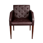 Kit 4 Poltronas Nina Costura Capitonê - Marrom