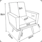 Kit 4 Poltronas Para Sala Decorativas E Confortáveis Beatriz