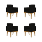 Kit 4 Poltronas Reforçadas Esteticista Salão Beleza Balaqui P