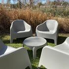 Kit 4 Poltronas Skarpo Cinza