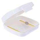 Kit 4 Porta Cotonetes Acessórios Branco Portátil Para Viagem