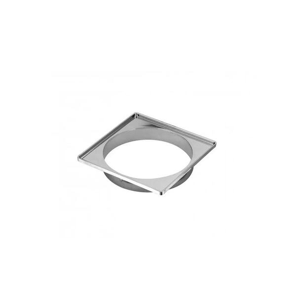 Kit 4 Porta Grelha Quadrada Cromada 100mm + 3 150mm - Krona