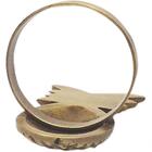 Kit 4 Porta Guardanapo Anel De Metal Dourado Abacaxi Home&co