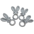 Kit 4 Porta Guardanapos Amigurumi Orelha Coelho Da Páscoa Gla