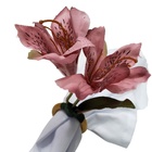 Kit 4 Porta Guardanapos Astromélia Rosa Envelhecido