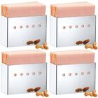 Kit 4 Porta Guardanapos De Inox Para Lanchonetes Confeitarias