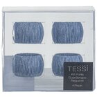 Kit 4 Porta Guardanapos Requinte Safira