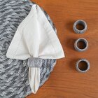 Kit 4 Porta Guardanapos Requinte Zinco