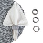 Kit 4 Porta Guardanapos Requinte Zinco