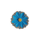 Kit 4 Porta Papel Higiênico De Madeira E Ferro Rustico Flor A