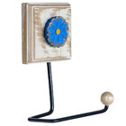 Kit 4 Porta Papel Higiênico De Madeira E Ferro Rustico Flor A