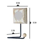 Kit 4 Porta Papel Higiênico De Madeira E Ferro Rustico Flor A