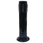 Kit 4 Poste Balizador Tube Light Soquete E27 Preto- Plaslumi