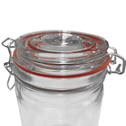 Kit 4 Potes Hermético Vidro Trava Metal 750ml Class Home