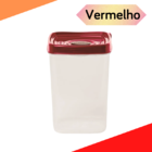 Kit 4 Potes Mantimentos Plástico Plasvale 0 5/1 3/2 3/4 5 Lit