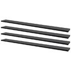 Kit 4 Prateleiras 100 X 15cm Preta Suporte Invisível