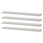 Kit 4 Prateleiras 50 X 10cm Branca Suporte Invisível