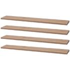 Kit 4 Prateleiras 60 X 15cm Carvalho Suporte Invisível