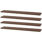 Kit 4 Prateleiras 70 X 10cm Nogal Suporte Invisível