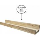 Kit 4 Prateleiras De Madeira Porta Quadros Parede 60cm Fotos