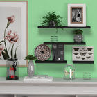 Kit 4 Prateleiras Decorativas Reta Tamanhos Variados 20, 30,