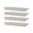Kit 4 Prateleiras Porta Quadros 50 X 10cm Branca Suporte Invi