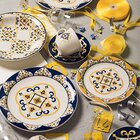 Kit 4 Pratos De Sobremesa Floreal São Luís Oxford® Cerâmica 2