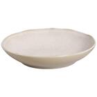 Kit 4 Pratos Fundos 22cm E 4 Rasos 27cm Cerâmica Off White Bi