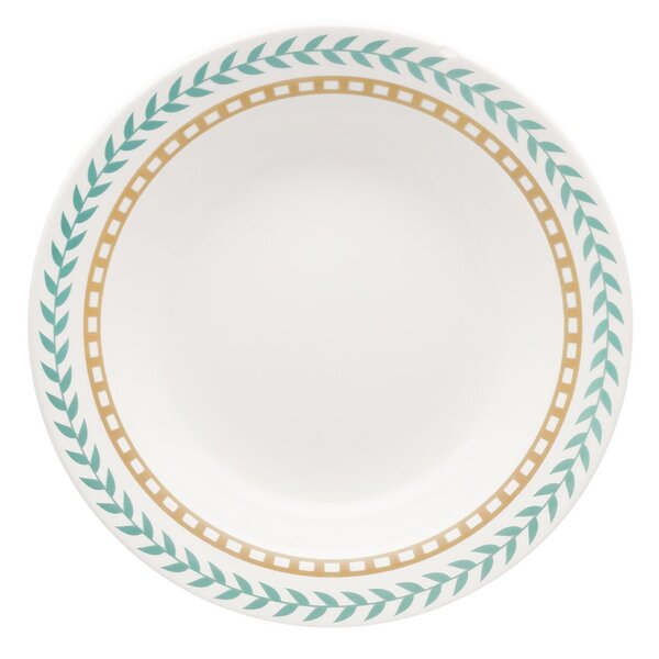 Kit 4 Pratos Fundos Donna Louros Oxford Cerâmica 22 Cm