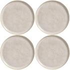 Kit 4 Pratos Rasos 27cm Cerâmica Bio Latte Off White Porto Br