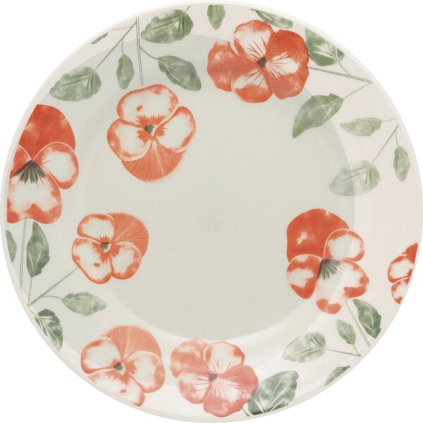 Kit 4 Pratos Rasos Donna Holambra Oxford® Cerâmica 24 Cm.