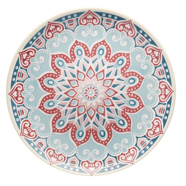 Kit 4 Pratos Rasos Unni Cosmic Oxford® Cerâmica 26 Cm.