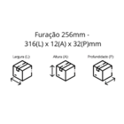 Kit 4 Puxador Haste Redondo Em Metal Inox 256mm Para Gaveta